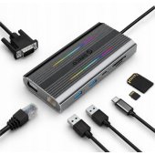 XDR-X2-GY-BP 12-in-1 USB-C pilkas