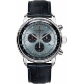 LZ14 Marine chronografas, sidabrinis/ mėlynas