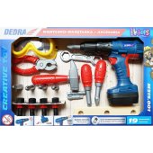 Dedra Screwdriver battery tool set toy Dedra