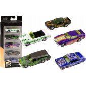 Automobilio spyruoklių rinkinys 1:64, metalinis, 5 vnt.