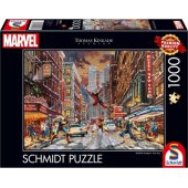 Schmidt Spiele Thomas Kinkade Studios: Marvel - Deadpool, Snow Day, Pu