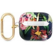 TPU Flower Print Case for Airpods 3 Blue