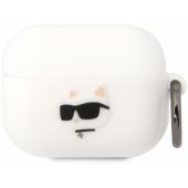 "3D Logo NFT Choupette Head Silicone Case for Airpods Pro®® White