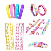 DIY Bracelet Set Pendants Letter Patterns 4 Adjustable Bracelets