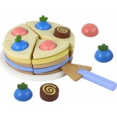 Wooden Cake Cake Pieces 8 pieces.