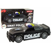 Policijos automobilis 1:14, šviesos ir garsai, juodas