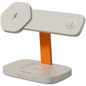 Wireless Charging Station Hexagon 310 3in1 LightGrey/ Orange