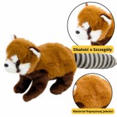 Plush Mascot Cuddly Toy Panda Red 45cm