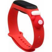 Dirželis Xmas Xiaomi Mi Band 5 / 6 pirštinė – raudonas
