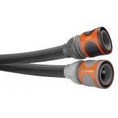 Gardena Textile Hose Liano Life 1/ 2, 15 meter set (dark grey/ orange, m