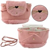 Children®s Backpack Plush Ears Adjustable Strap Pink