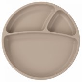 Stay-put siurbtukais suskirstyta lėkštė Bubble Beige 101050008
