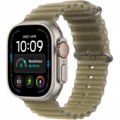 49mm Translucent Kelp Ocean Band Extension Natural Titanium Finish