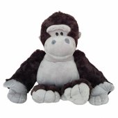 Plush Mascot Cuddly Toy Gorilla Dark Gray 22cm