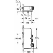 SmartControl termostatinis vonios maišytuvas 1/ 2″ 34718000 chromas