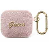 GUA3SASMP Saffiano Script Metal Collection Apple AirPods 3 Pink