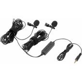 LavMic 2m Dual Wired Lavalier Microphone