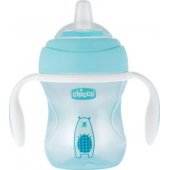 Chicco neišsiliejantis puodelis 200ml, mėlynas