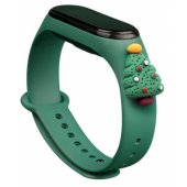 Xiaomi Mi Band 3/ 4 žalia Kalėdų eglutė 2