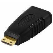Mini HDMI–HDMI adapteris, juodas