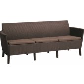 „Salemo“ trijų vietų sofa, ruda