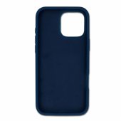 "Slim silicone back case for iPhone 16 Pro Max" Dark blue
