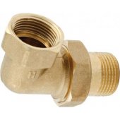 Hydroland Śrubunek mosiężny kątowy z oringiem DN25 (SR.K25)