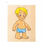 90018 Educational hand motoric skills - Lacing Dress-up puzzle