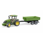 John Deere 5115 M with tipping trailer