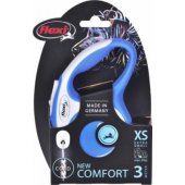 Flexi automatic leash New Comfort XS rope 3 m color blue.