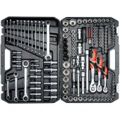 Veržliarakčių ir įrankių rinkinys XXL 150 vnt. 1/ 4"-3/ 8"-1/ 2" 38811
