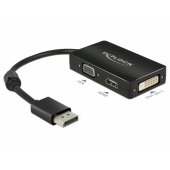 Adapter Displayport - VGA/ HDMI/ DVI-D Black
