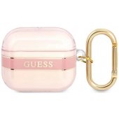 TPU Printed Stripe Case for Airpods 3 Pink