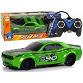 Nuotoliniu būdu valdomas sportinis automobilis 1:24 Racing, žalias