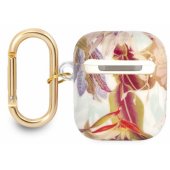 TPU Flower Print Case for Airpods 1/ 2 Purple