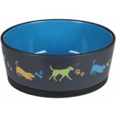 Šėrimo ir girdymo indas Cori, mėlynas, 1250 ml, 18.5x7.5 cm 521574