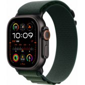 Watch Ultra 2 (2024) 49mm Black Titanium/ Dark Green Alpine Loop - M