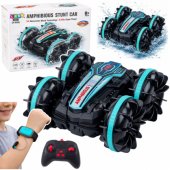 Remote Controlled RC Stunt Car Floating Turquoise 4x4