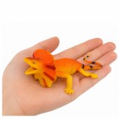 Apykaklinio driežo guminė tempiama realistiška figūrėlė, 19 cm