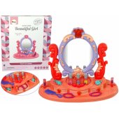 LeanToys Makeup Toilet with Mirror Light Sound Rose