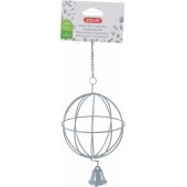 Zolux Metal hay ball for suspension 10 cm in diameter color gray