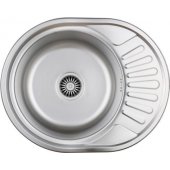 Steiner JIM 216 Steinsteel linen sink with siphon 1-bowl sink z/ o