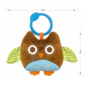 Milly Mally Plush pendant Owl brown
