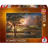 Schmidt Spiele Terry Redlin: Sun Gold over Ripe Fields, Puzzle (1000 p