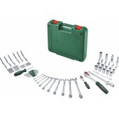 Bosch Powertools tool set, 134 pieces (green, with tool case)