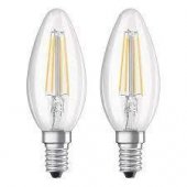 BULB LED B40 4W E14 827 470LM FIL 2PCS