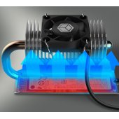 Swiveling cooler for M.2 SSD Radiator 60878
