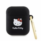 Silicone 3D Kitty Head Airpods 1/ 2 cover black