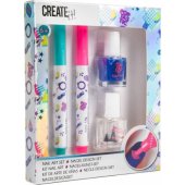 Canenco Create it! Nagų rinkinys #2 nagų lakai ir markeriai