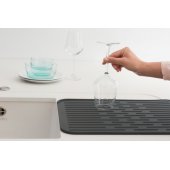 SinkSide Silicone Dish Drying Mat Dark Grey